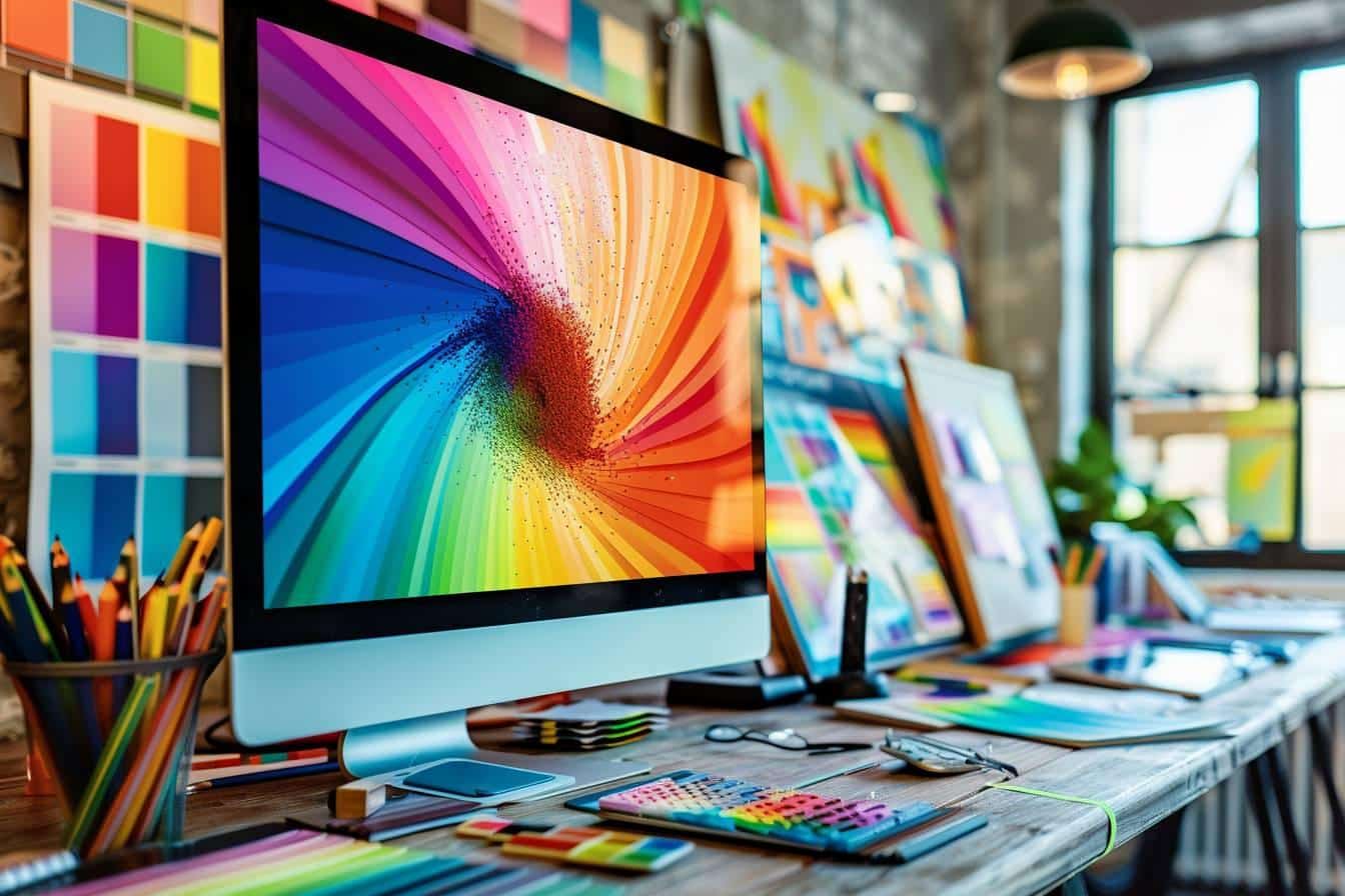 Couleurs tendance en graphisme : comment les intégrer efficacement dans votre stratégie de marketing visuel en 2024