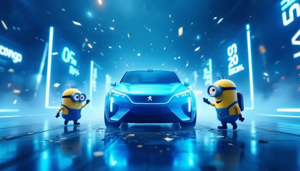 peugeot minions campagne 2026 survoltee