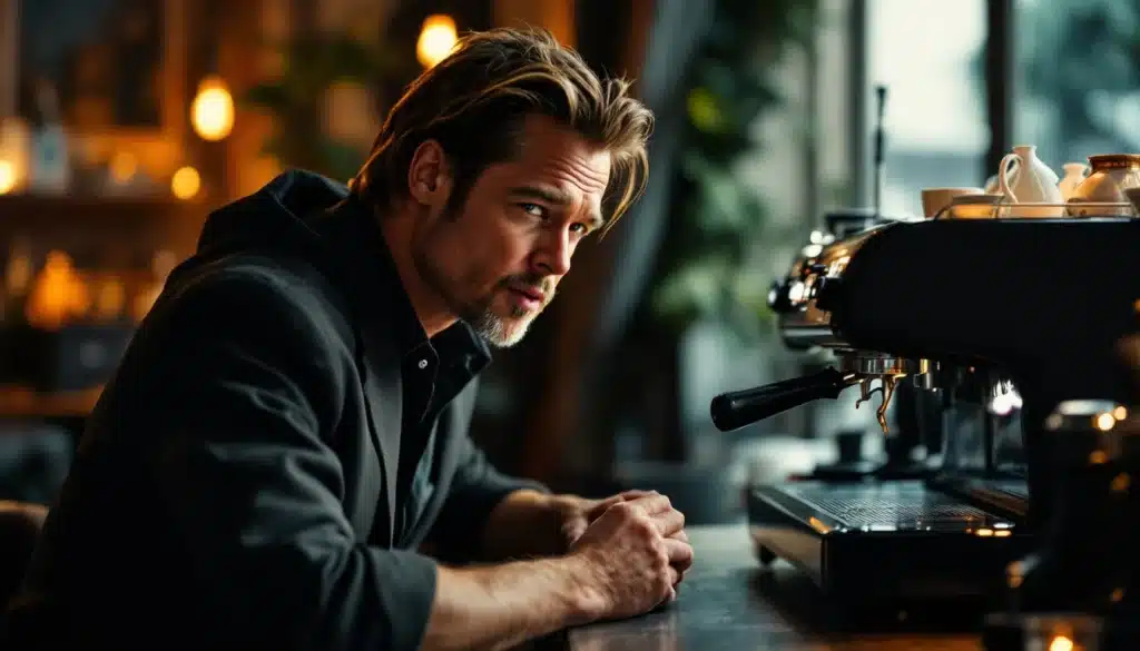 delonghi cafe brad pitt campagne
