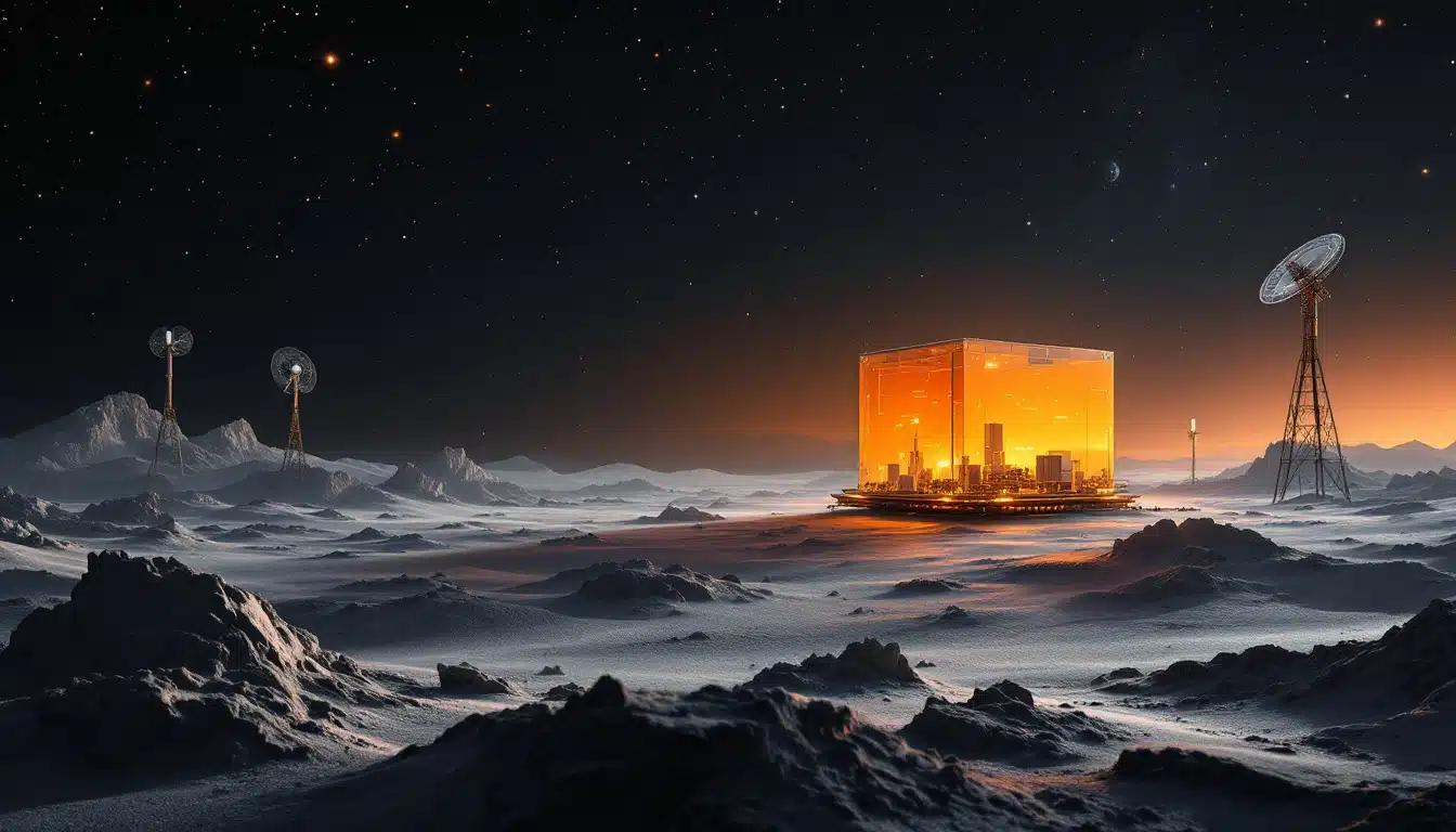 orange mise sur la lune