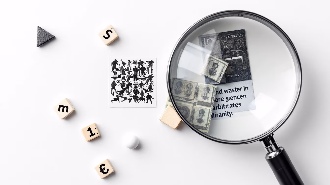 Une matrice 2x2 sur tableau blanc montre des pastilles repositionnables, une loupe et des flèches de tri, pour illustrer un arbitrage révisable.
